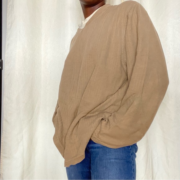 Haggar Oversized Tan Sweater |  Vintage Haggar Sweater | Oversized - Picture 5 of 7